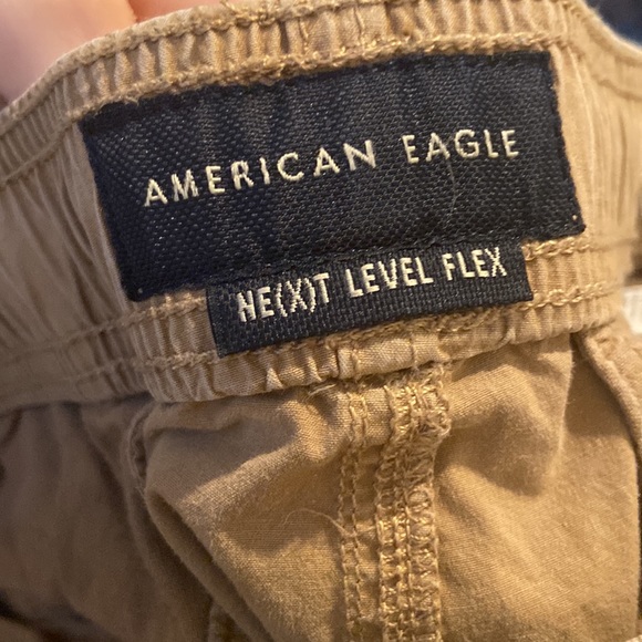 American eagle tan cargo/sweat pants size medium - Picture 3 of 4